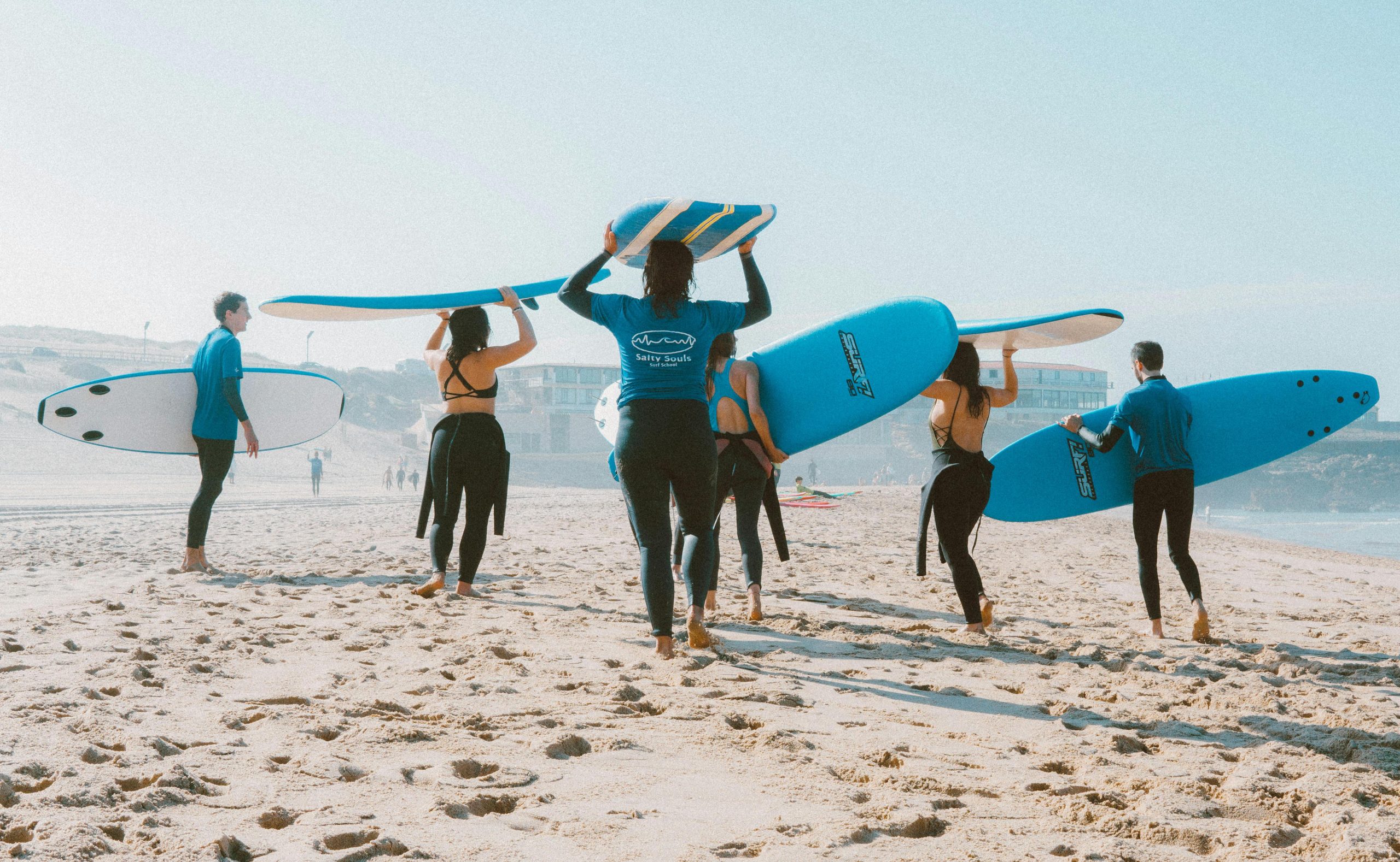 surfing with friends