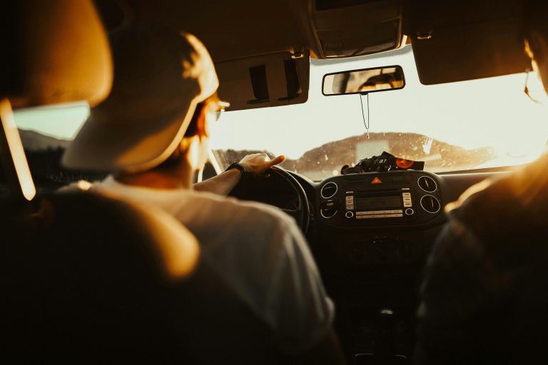 driving rented car
