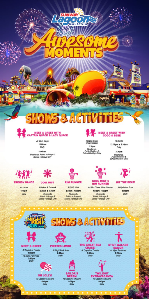 Sunway lagoon Shows and activities