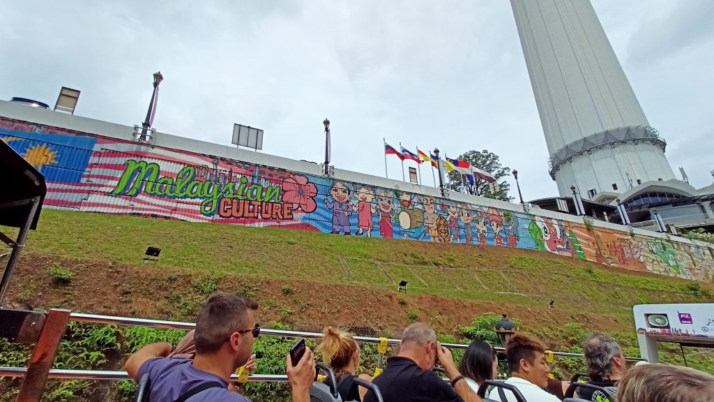 Tourists on KL Hop-On Hop-Off Bus