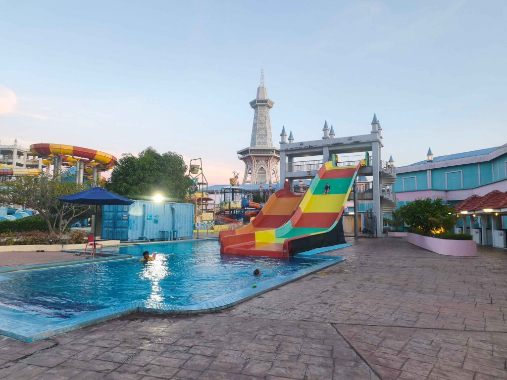 Kid-friendly slides in Splash Out Langkawi